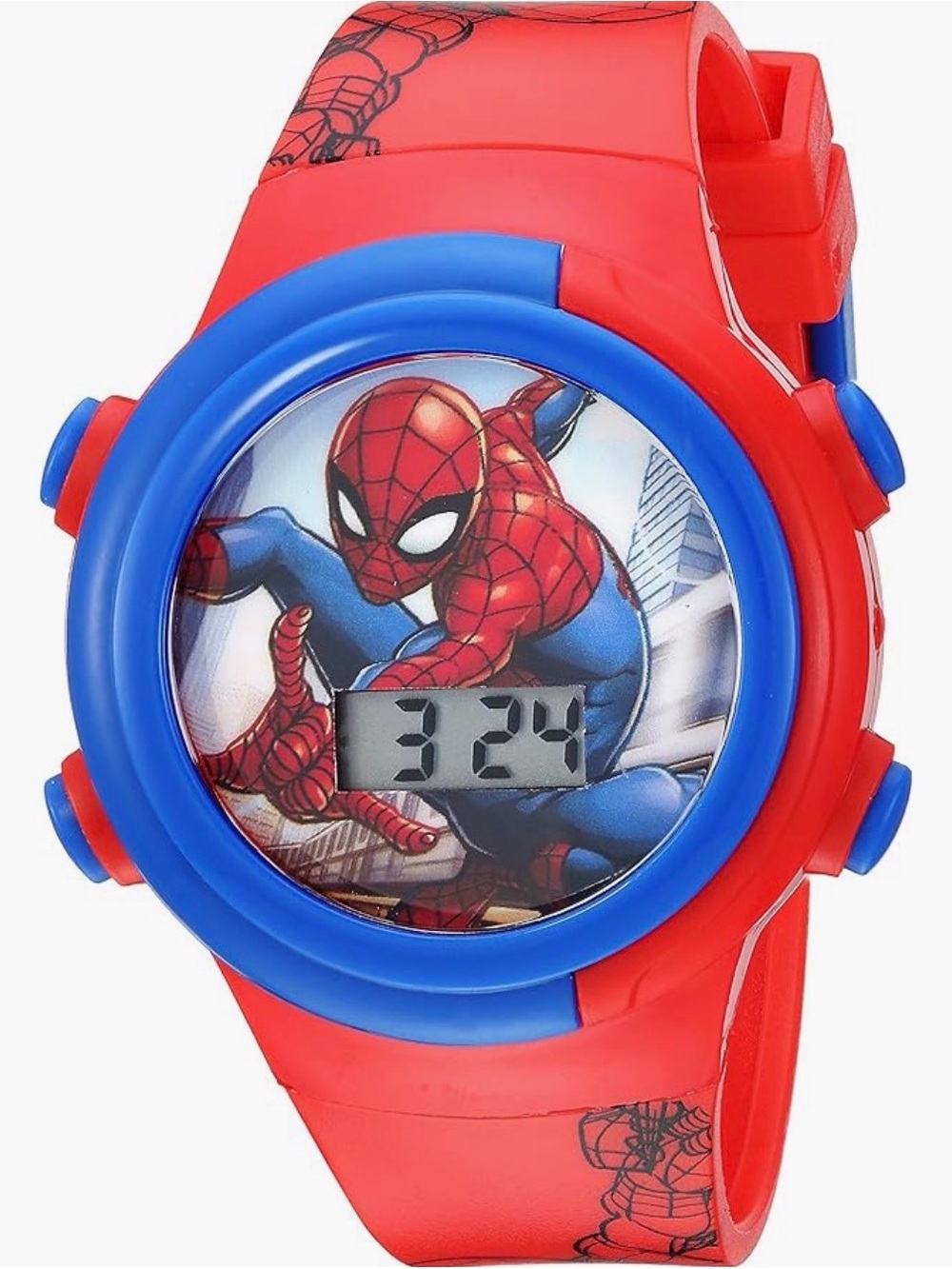Marvel Spider-Man Kids Watch Digital Display Light up Adjustable Strap